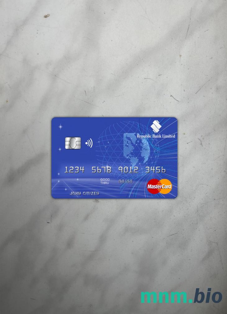 Barbados Republic bank wygląd zdjęcia mastercard skan PSD + zdjęcie